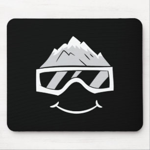 Ski Snowboard Skiing Goggles Snow Wintersport Skii Mouse Pad