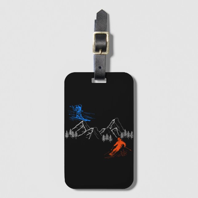 SKI SNOWBOARDLuggage Tag (Front Vertical)