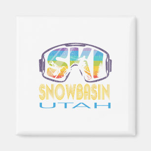 Ski Snowsin Utah Skiing Vacation Magnet
