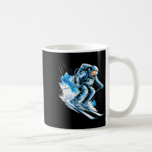 Ski space winter sport skiing funny skier astronau coffee mug