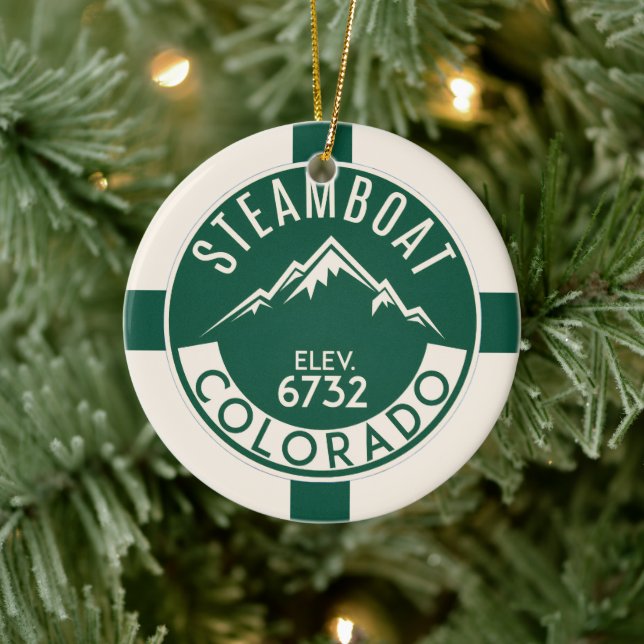Ski Steamboat Ornament (Tree)
