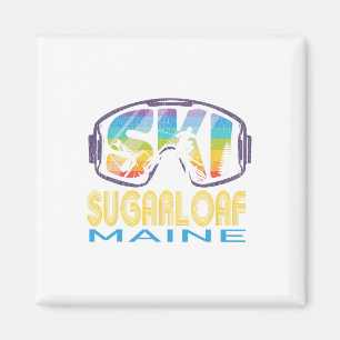Ski Sugarloaf Maine Skiing Vacation Magnet