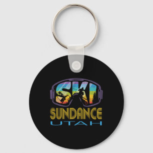 Ski Sundance Utah Skiing Vacation Key Ring