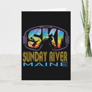 Ski Sunday River Maine Skiing Vacation  Card