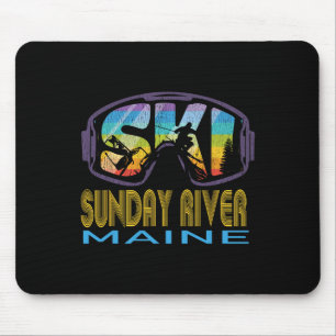 Ski Sunday River Maine Skiing Vacation Mouse Pad