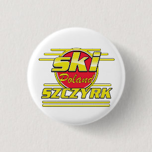 Ski Szczyrk Poland 80s logo 3 Cm Round Badge
