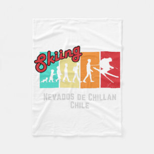 Ski T Nevados De Chillan Chile For Men And Women S Fleece Blanket