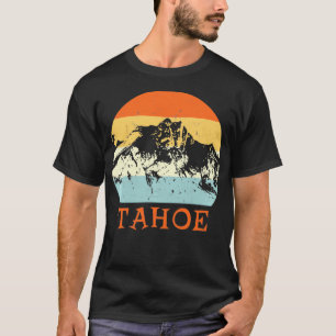 Ski Tahoe, California Vintage Retro Snow Sking Pul T-Shirt