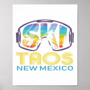 Ski Taos New Mexico Skiing Vacation Poster