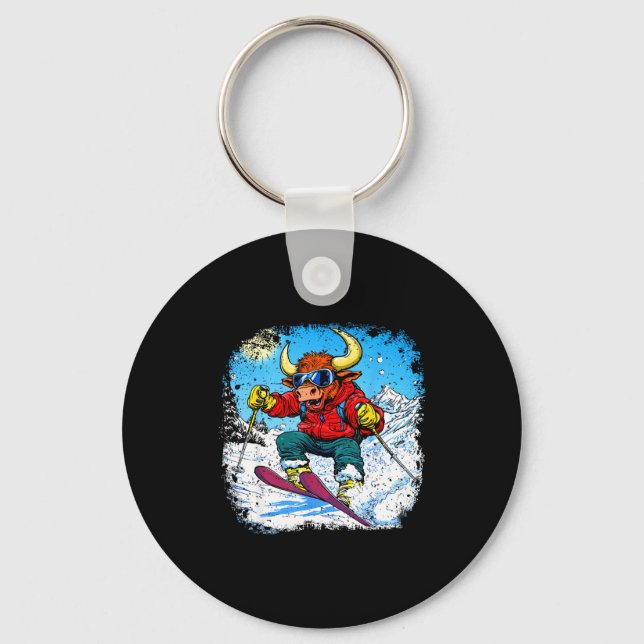 Ski taurus  key ring (Front)