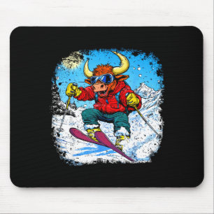 Ski taurus mouse pad