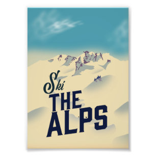 Ski The Alps Photo Print