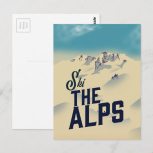 Ski The Alps Postcard