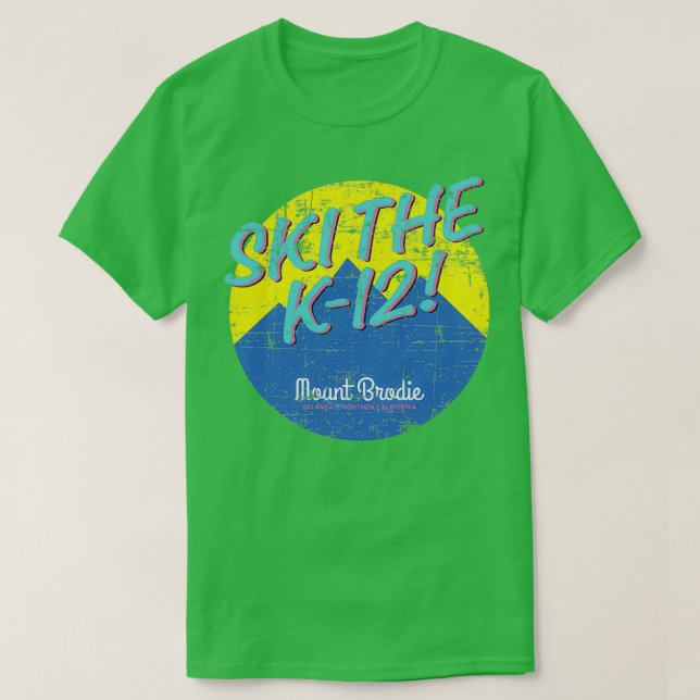 Ski the K12 Vintage T-Shirt (Design Front)