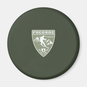 Ski The Poconos Pennsylvania Magnet