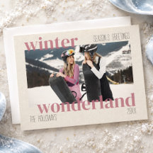 Ski Theme Winter Wonderland Christmas Photo