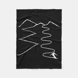 Ski Tour Skiing Touring - Skitouring Skitour Vinta Fleece Blanket