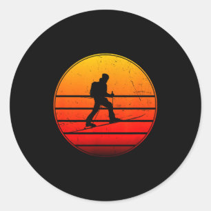 Ski touring men's women's skiing tour ski classic round sticker