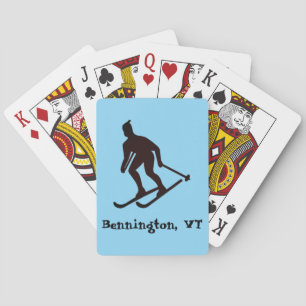 Ski Town Bennington, VT (Southwest Vermont Skiing) Playing Cards