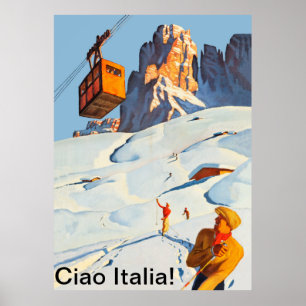 Ski Track in Italy Poster