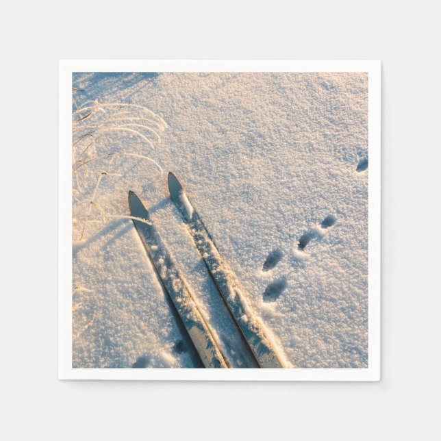 Ski track napkin (Front)