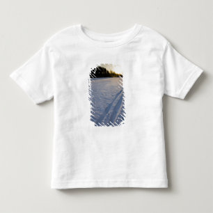 Ski tracks at the Willowbrook Farm Preserve in Toddler T-Shirt