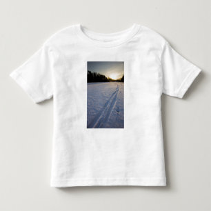 Ski tracks at the Willowbrook Farm Preserve in Toddler T-Shirt
