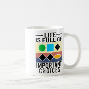 Ski Trail Signs Life Full Choices Skiing Skier Sno Coffee Mug