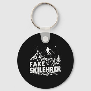 Ski Trainer Fake Skilehrer Skiing Funny Apres-ski Key Ring