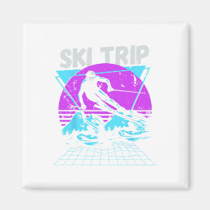 Ski Trip 2025 - Matching Family Snow Skiing Vacati Magnet