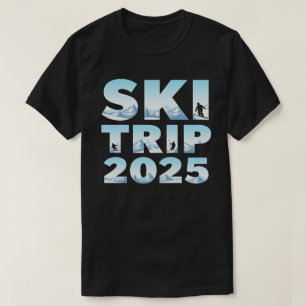 Ski Trip 2025 Men Women Funny Skiing Long Sleeve T-Shirt