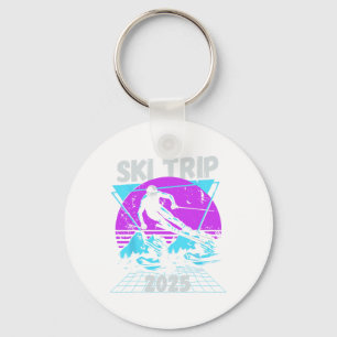 Ski Trip 2026 - Matching Family Snow Skiing Vacati Key Ring