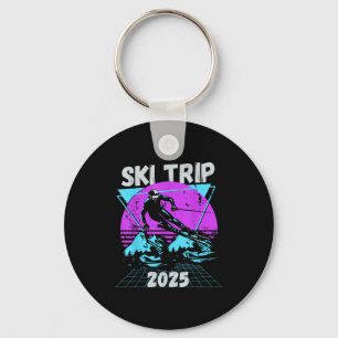 Ski Trip 2026 - Matching Family Snow Skiing Vacati Key Ring