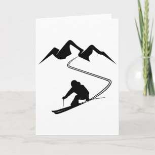 Ski Trip Skiing Card