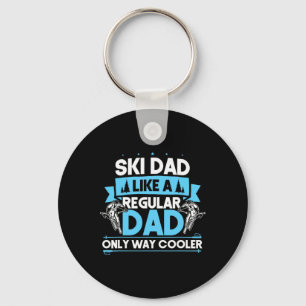 Ski Trip Skiing Dad  Key Ring