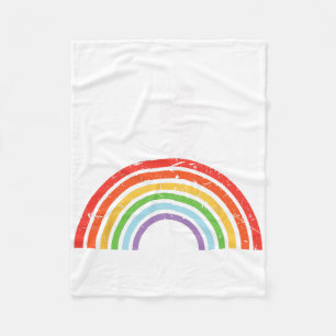Ski Trip Skiing Rainbow Fleece Blanket