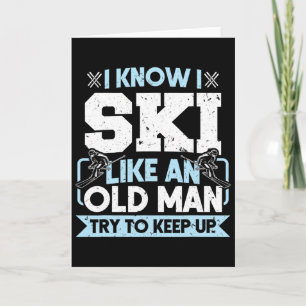 Ski Trip Skiing Retired Card