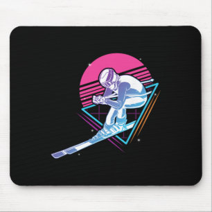 Ski Trip Skiing Retro Vintage 80s 90s Mouse Pad