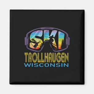 Ski Trollhaugen Wisconsin Skiing Vacation  Magnet