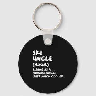 Ski uncle definition skiing funny sports key ring