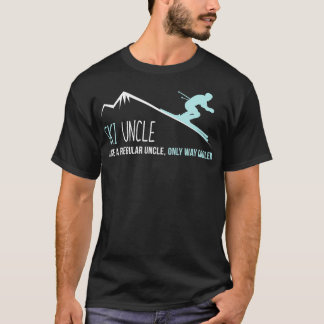 Ski Uncle Funny Cute Winter Skiing Gift T-Shirt