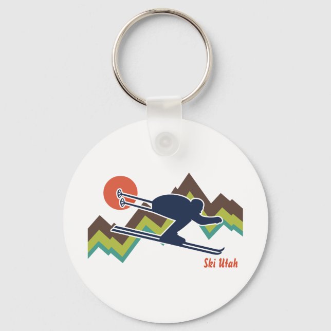 Ski Utah Key Ring (Front)