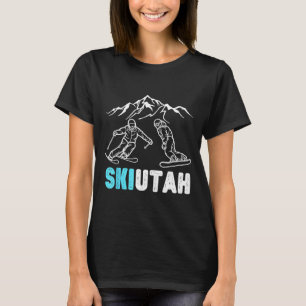 Ski utah skiing snowboarding vacation souvenir T-Shirt