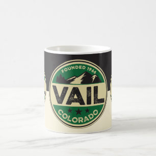 Ski Vail Black & Tan Mug