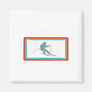 Ski Vail Co Vintage Colorado Skiing Cool Vail Skie Magnet
