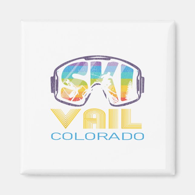 Ski Vail Colorado Skiing Vacation  Magnet (Front)