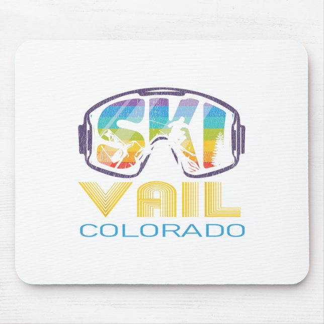 Ski Vail Colorado Skiing Vacation  Mouse Pad (Front)