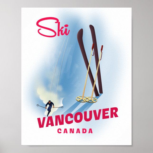 Ski Vancouver Canada Giant Coffee Mug Poster (Front)