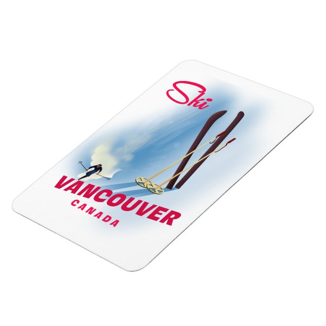 Ski Vancouver Canada Magnet (Left Side)