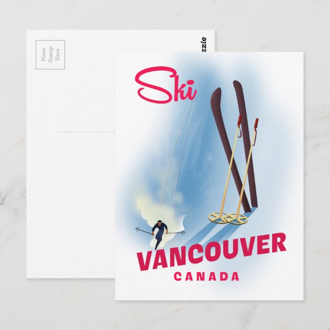 Ski Vancouver Canada Postcard (Front/Back)